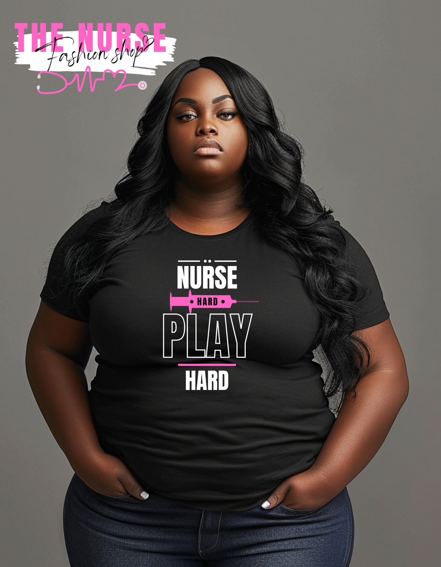 "Nurse Hard Play Hard" Tee