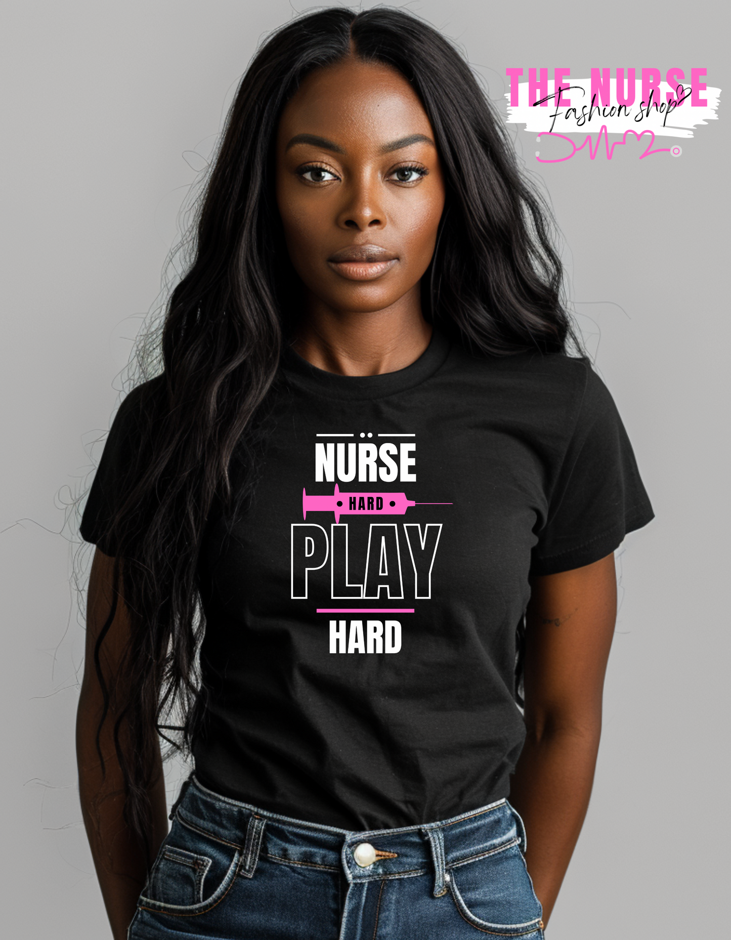 "Nurse Hard Play Hard" Tee